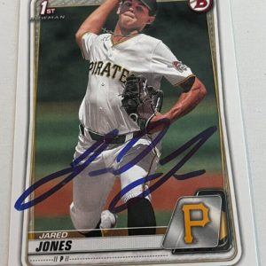 JARED JONES SIGNED 2020 BOWMAN DRAFT PROSPECT BASEBALL CARD AUTO