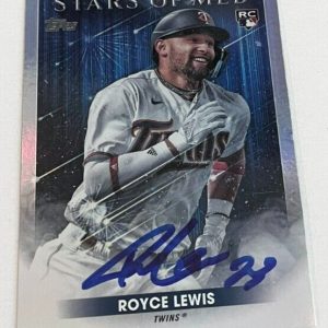 ROYCE LEWIS SIGNED 2022 TOPPS BASEBALL  STARS OF MLB ROOKIE CARD AUTO
