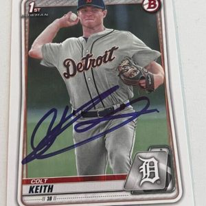 COLT KEITH SIGNED 2020 BOWMAN DRAFT PROSPECT BASEBALL ROOKIE CARD AUTO