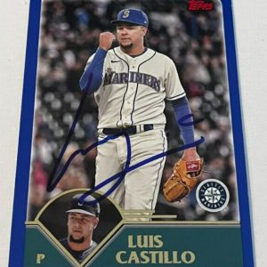 LUIS CASTILLO SIGNED 2023 TOPPS ARCHIVES BASEBALL CARD AUTO