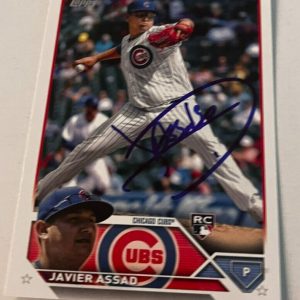 JAVIER ASSAD SIGNED 2023 TOPPS BASEBALL CARD AUTO