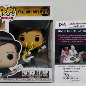 PATRICK STUMP SIGNED POP ROCKS FUNKO FIGURE FALL OUT BOY BAND VOCALIST JSA COA