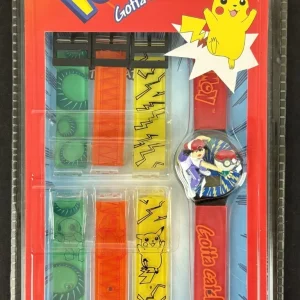 1999 Innovative Time Digital Watch Pokemon Ash Ketchum NEW SEALED