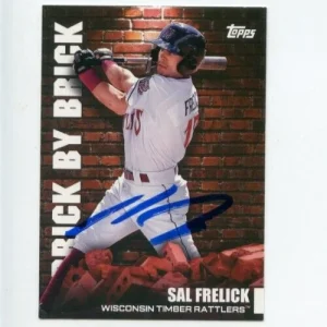 SAL FRELICK SIGNED 2022 TOPPS PRO DEBUT BRICK BY BRICK BASEBALL CARD AUTO