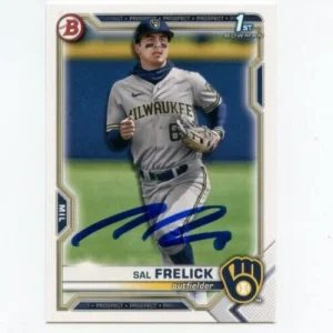 SAL FRELICK SIGNED 2021 BOWMAN DRAFT BASEBALL CARD AUTO