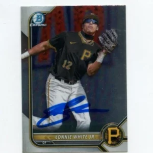 LONNIE WHITE JR SIGNED 2022 BOWMAN CHROME CARD AUTO