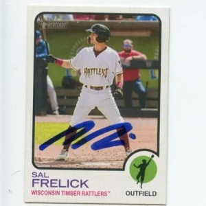 SAL FRELICK SIGNED 2022 TOPPS HERITAGE MINOR LEAGUE BASEBALL CARD AUTO