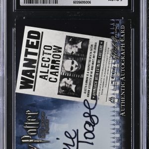 2009 Artbox Harry Potter Suzanne Toase Signed Autograph Alecto Carrow CGC 8