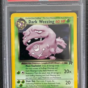 2000 POKEMON ROCKET #14 DARK WEEZING-HOLO PSA 7