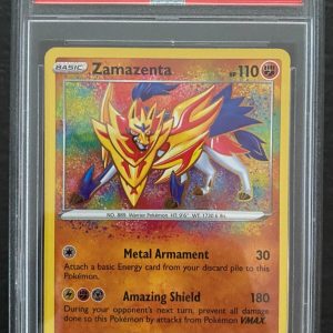 2020 POKEMON SWORD & SHIELD VIVID VOLTAGE #102 ZAMAZENTA PSA 9