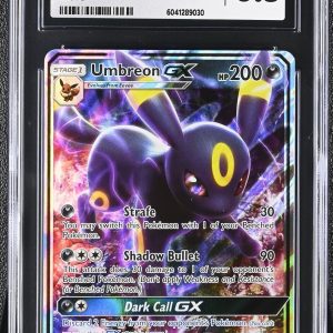 2017 POKEMON SUN & MOON HOLO #80 UMBREON GX CGC 8.5