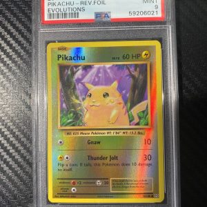 2016 Pokemon XY Evolutions Pikachu Rev Foil PSA 9