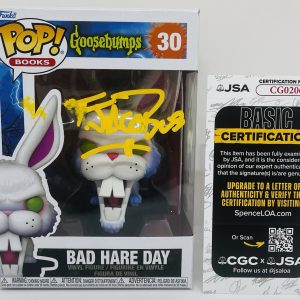 TIM JACOBUS SIGNED BAD HARE DAY POP FUNKO FIGURE GOOSEBUMPS JSA COA