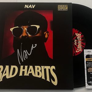 NAV RAPPER SIGNED BAD HABITS LP VINYL RECORD ALBUM JSA COA