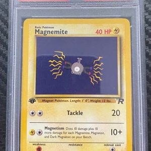 2000 Pokemon Rocket 60 Magnemite 1st Edition PSA 8