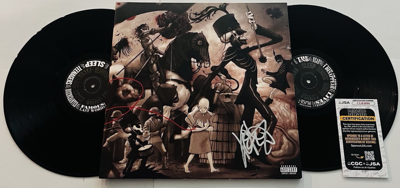 FRANK IERO SIGNED MY CHEMICAL ROMANCE LP VINYL RECORD ALBUM