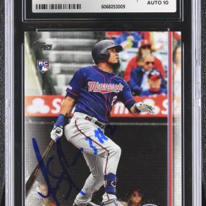 LUIS ARRAEZ SIGNED 2019 TOPPS UPDATE ROOKIE CARD #US247 CGC AU JSA 10 AUTO