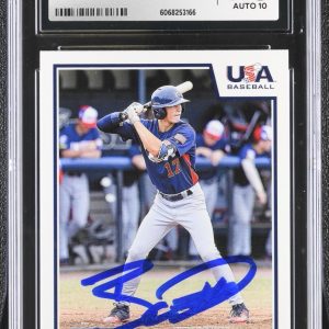 BOBBY WITT JR SIGNED 2019 PANINI STARS & STRIPES CARD #89 CGC AU JSA 10 AUTO
