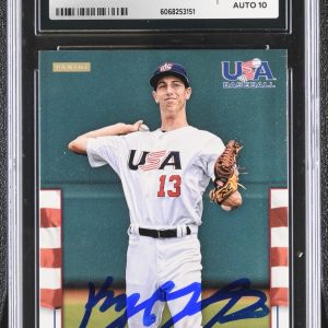 KYLE TUCKER SIGNED 2012 PANINI USA BASEBALL ROOKIE CARD #61 CGC AU JSA 10 AUTO