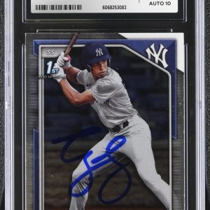 GEORGE LOMBARD SIGNED 2024 BOWMAN CHROME ROOKIE CARD #BCP-79 CGC AU JSA 10 AUTO