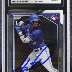 ARJUN NIMMALA SIGNED 2024 BOWMAN CHROME ROOKIE CARD #BCP-142 CGC 9 JSA 9 AUTO