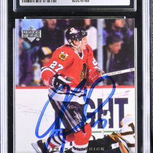 JEREMY ROENICK SIGNED 2004-05 UPPER DECK YOUNG GUNS CARD #203 CGC 8 JSA 9 AUTO