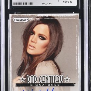 2010 Razor Pop Century Autographs Khloe Kardashian Signed CGC 10