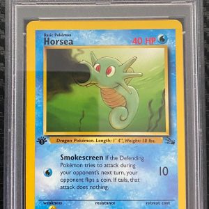 1999 Pokemon Fossil 1st Edition #49 Horsea PSA 9