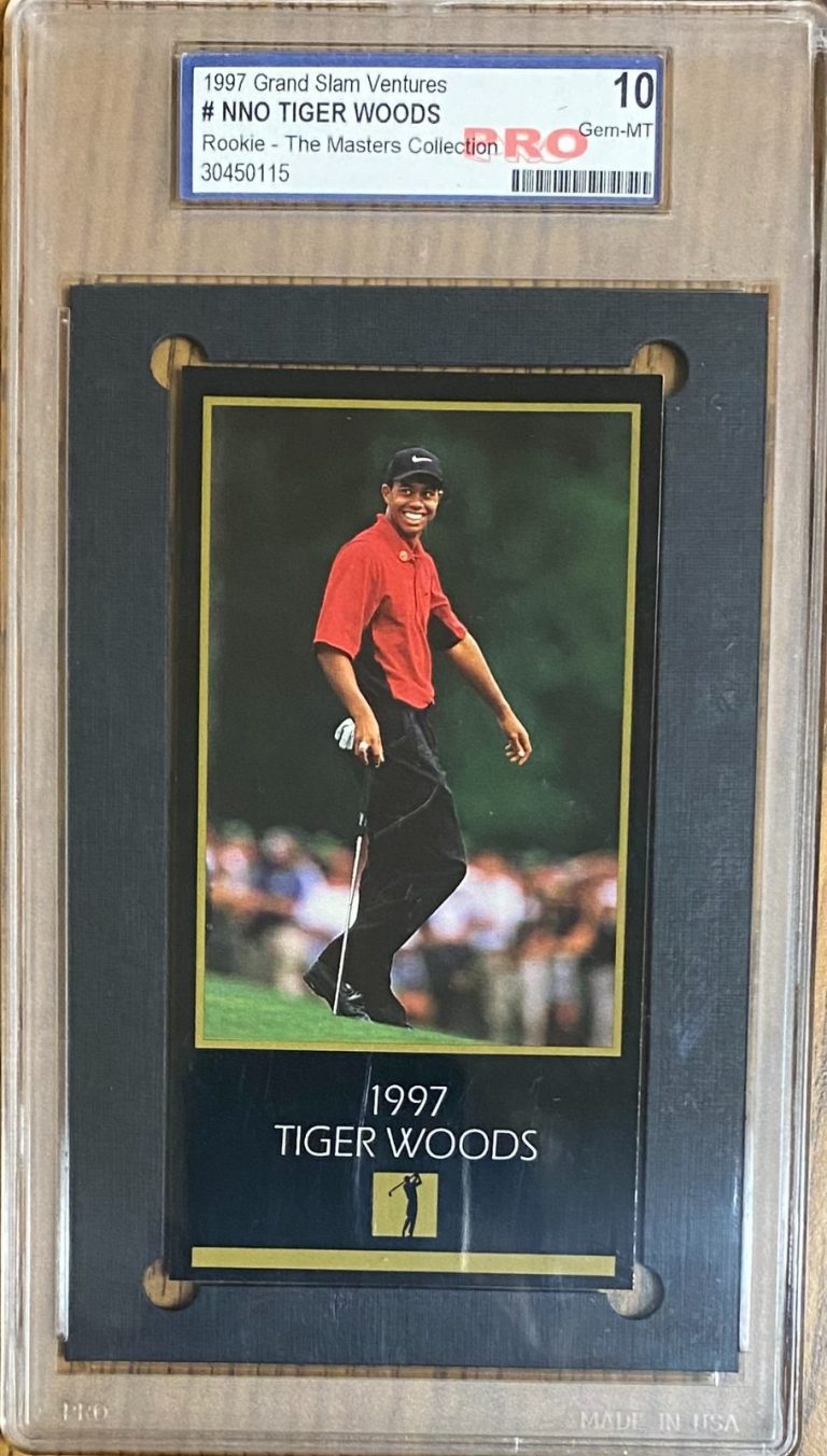 1997 Grand Slam Ventures Tiger Woods Masters Collection PRO 10