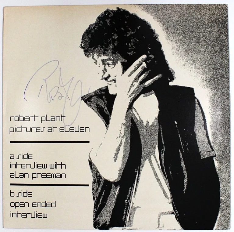 Robert Plant Signed Pictures at Eleven Album Led Zeppelin Beckett BAS LOA