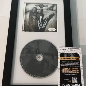 ADAM GONTIER SIGNED THREE DAYS GRACE FRAMED CD ALBUM AUTOGRAPHED JSA COA