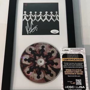 ADAM GONTIER SIGNED THREE DAYS GRACE ONE-X FRAMED CD ALBUM AUTOGRAPHED JSA COA