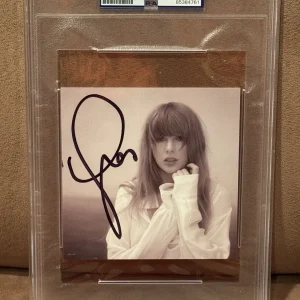Taylor Swift Tortured Poets Signed Autographed CD Insert PSA Slabbed
