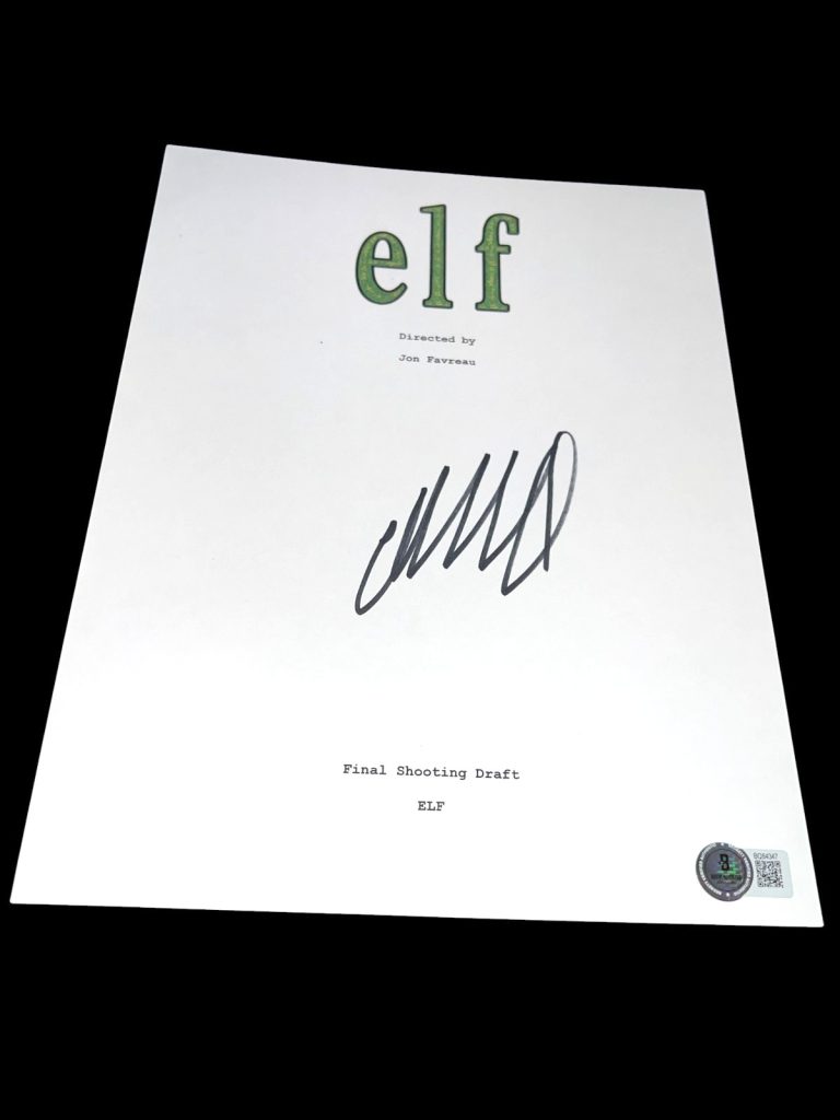 WILL FERRELL SIGNED AUTOGRAPH MOVIE SCRIPT ELF BECKETT BAS COA ALL PAGES COLLECTIBLE MEMORABILIA