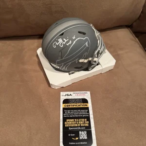Bill Polian Signed Autographed Slate Mini Helmet JSA Buffalo Bills HoF 15