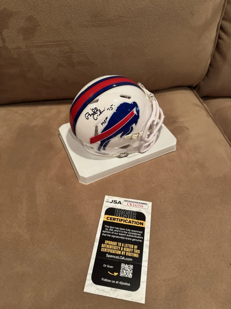 Bill Polian Signed Autographed Mini Helmet JSA Buffalo Bills HoF 15