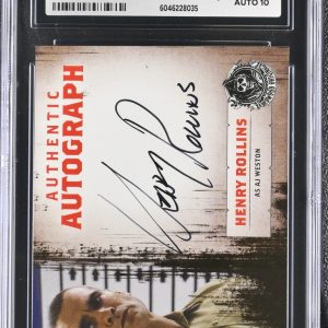 2014 Sons of Anarchy Cryptozoic Henry Rollins Autograph A21 AJ Weston Auto CGC 9