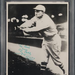 Ty Cobb Signed 8x10 Photograph Bunting PSA PSA/DNA 10 GEM MINT Encapsulated