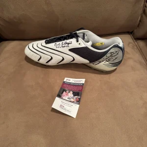 Bob Lilly + Randy White Signed Cleat Cowboys Football JSA NFL Top 100