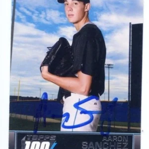 AARON SANCHEZ SIGNED 2011 BOWMAN TOPPS 100 INSERT ROOKIE CARD AUTO
