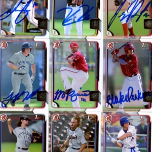 BRENDAN RODGERS SIGNED 2015 BOWMAN DRAFT PROSPECT ROOKIE CARD AUTO