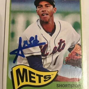 AMED ROSARIO SIGNED 2014 TOPPS HERITAGE MINORS ROOKIE CARD AUTO
