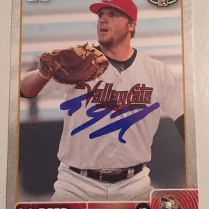 AJ REED SIGNED 2015 TOPPS PRO DEBUT PROSPECT ROOKIE CARD AUTO