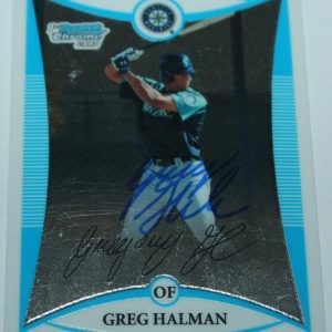 Greg Halman signed 2008 Bowman Chrome Rookie card auto
