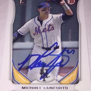 MICHAEL CONFORTO SIGNED 2014 BOWMAN DRAFT BDP PROSPECT ROOKIE CARD METS AUTO