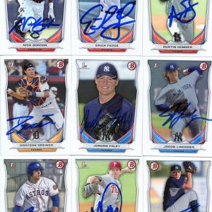 NICK GORDON SIGNED 2014 BOWMAN DRAFT PROSPECT ROOKIE CARD AUTO