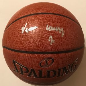 VERNON CAREY JR SIGNED SPALDING NBA BASKETBALL CHARLOTTE HORNETS PROOF COA