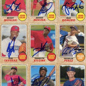 MICKEY MONIAK SIGNED 2017 TOPPS HERITAGE MINORS ROOKIE CARD AUTO