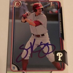 SCOTT KINGERY SIGNED 2015 BOWMAN DRAFT PROSPECT ROOKIE CARD AUTO