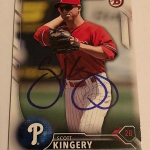 SCOTT KINGERY SIGNED 2016 BOWMAN DRAFT PROSPECT ROOKIE CARD AUTO